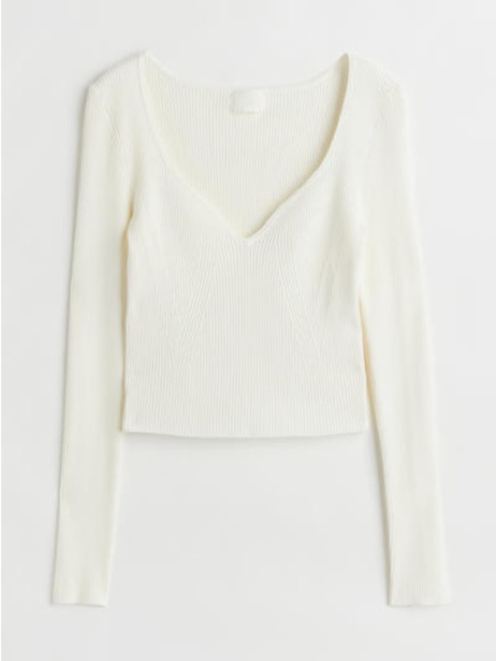 H&M Short Rib-Knit Sweater